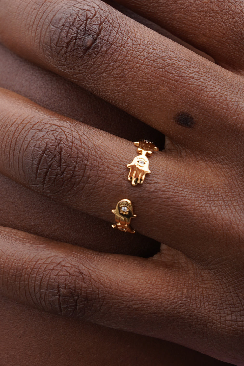 Hamsa Hand Ring - desray.co.za