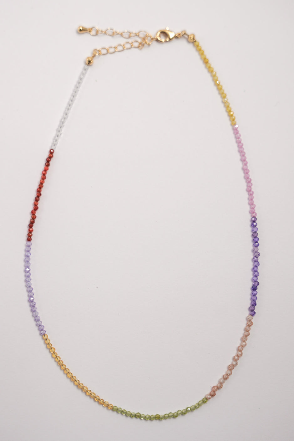 Multi Colour Fine Beaded Necklace - desray.co.za