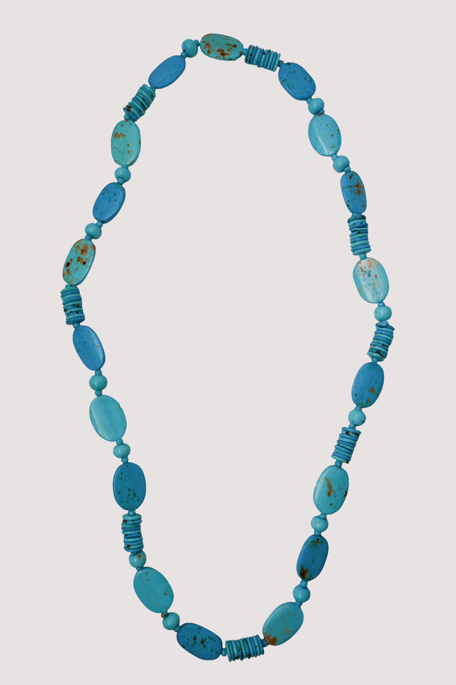 Azure Turq Disc Necklace
