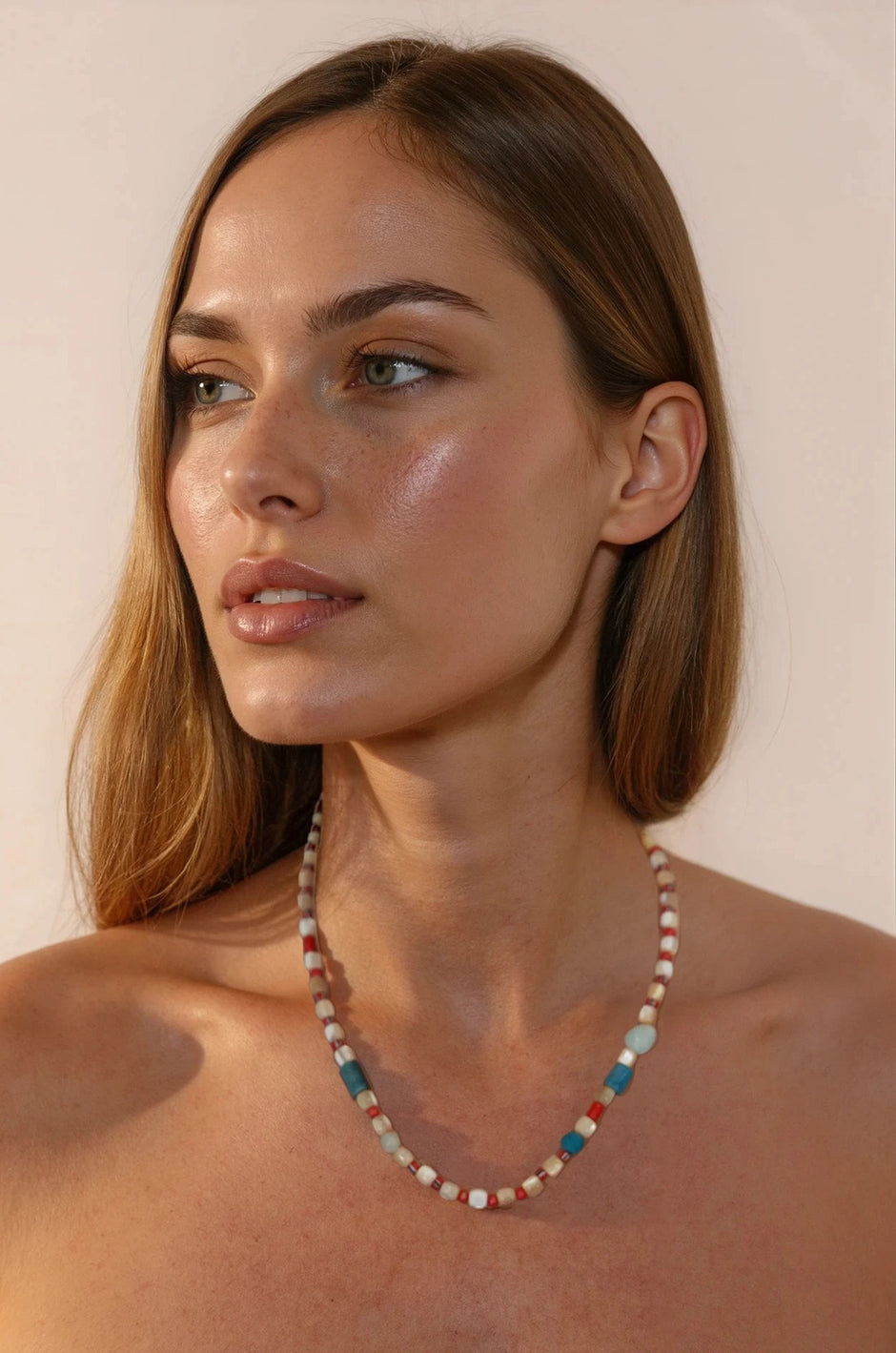 Pearl & Stone Necklace
