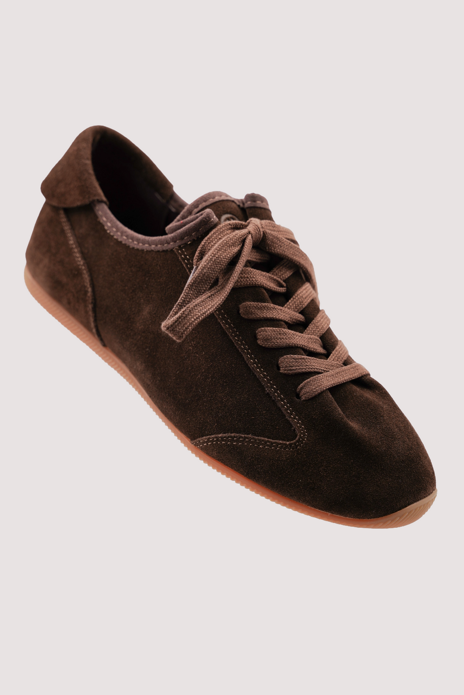 Dark Choc Pleat Sneakers