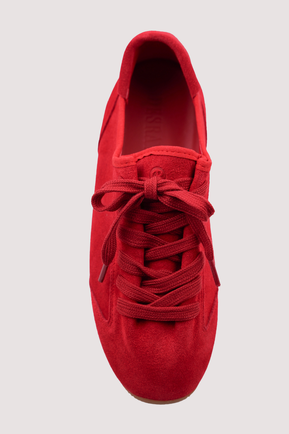Red Pleat Sneakers