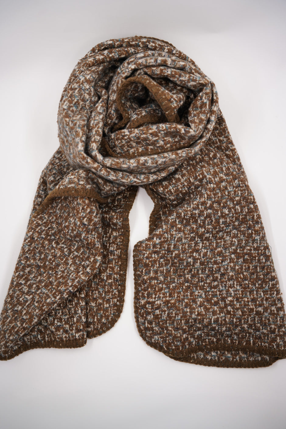 Olive & Teal Abstract Scarf - desray.co.za