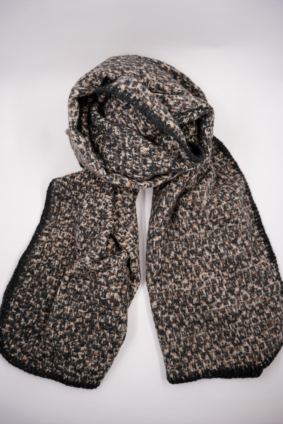 Black & Tan Abstract Scarf - desray.co.za