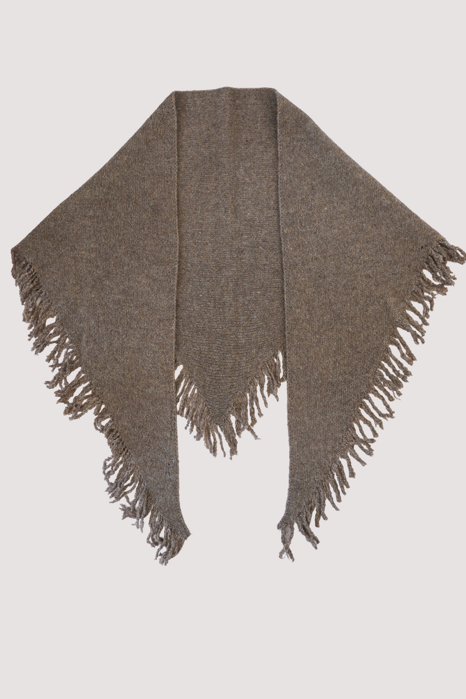 Fawn Tassel Triangular Scarf