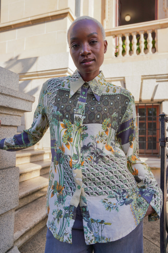 Wild Garden Fitted Classic Shirt - desray.co.za