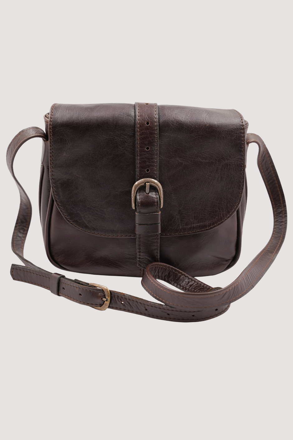 Bitter Choc Buckle Sling Bag