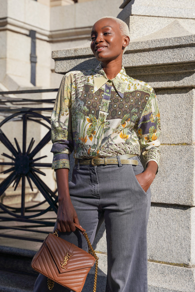 Wild Garden Fitted Classic Shirt - desray.co.za