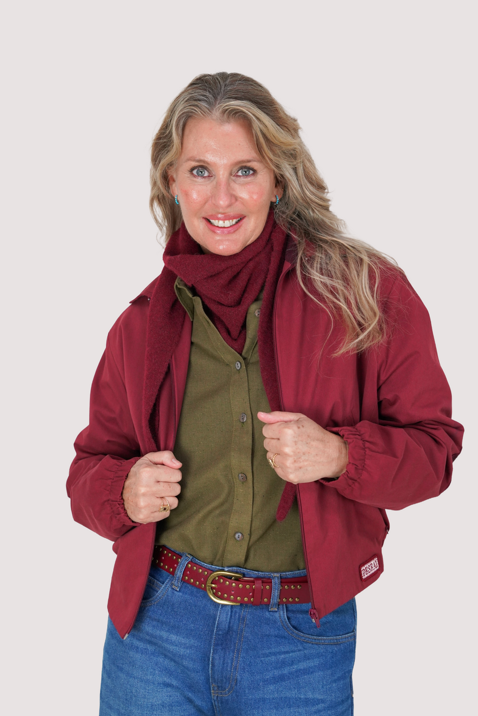Burgundy Triangular Scarf