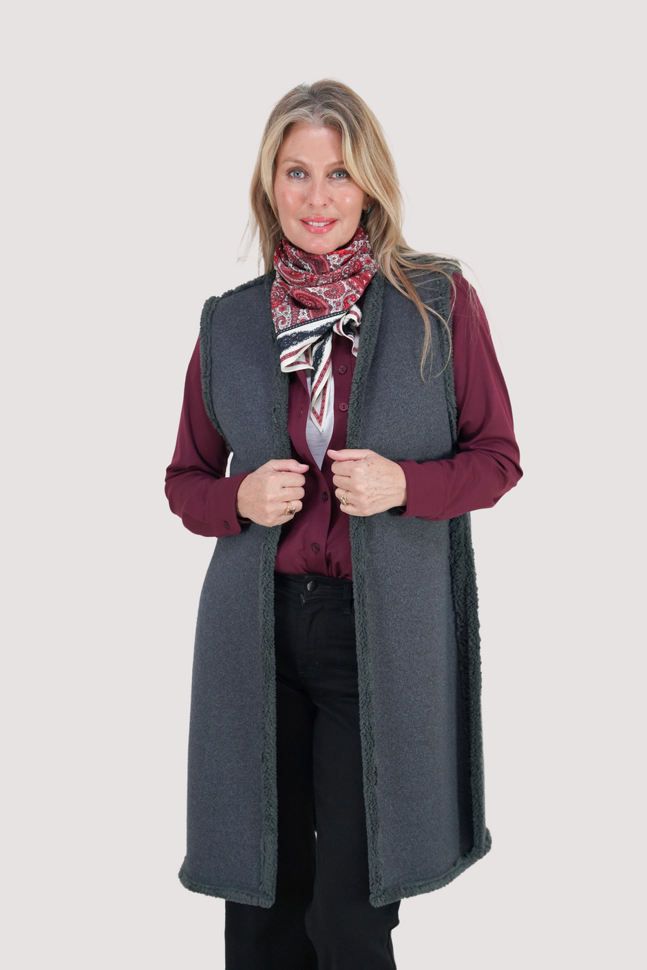 Grey Fur Gilet