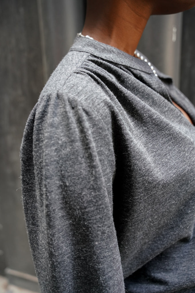 Dark Grey Knit Alex Shirt - desray.co.za
