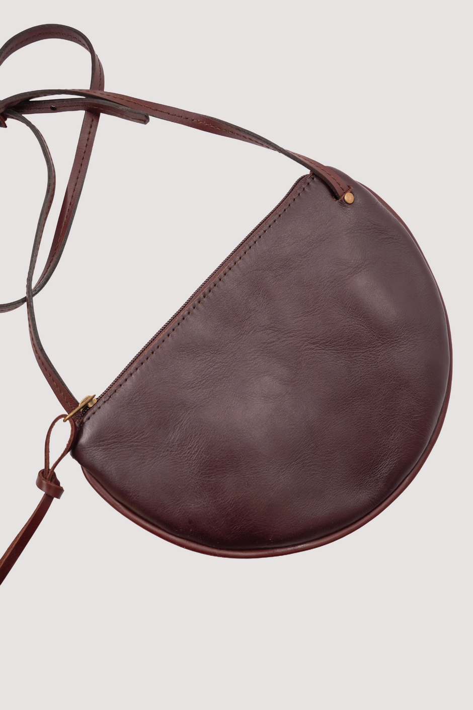 Chestnut Half Moon Bag