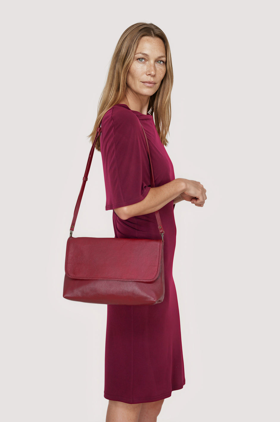 Ruby Red Clutch Bag
