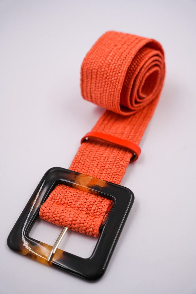 Orange Elasticated Belt - desray.co.za