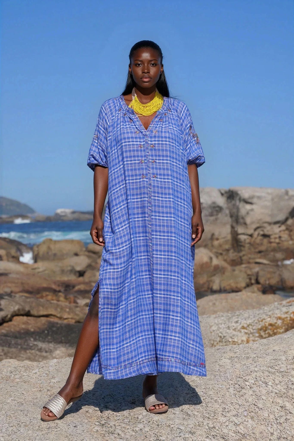 Jacquard Embroidered Kaftan