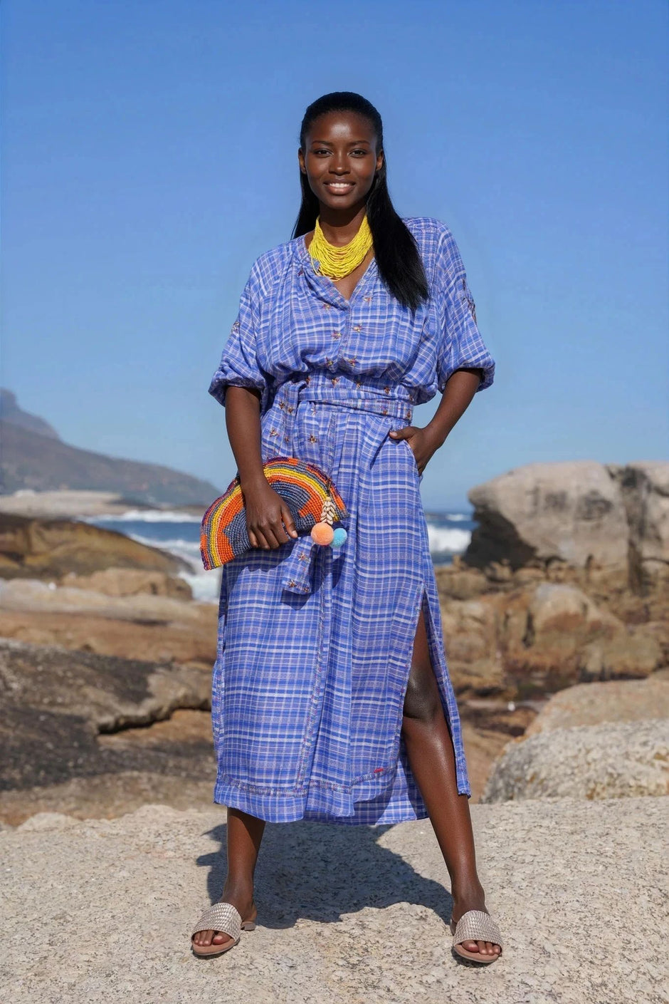 Jacquard Embroidered Kaftan