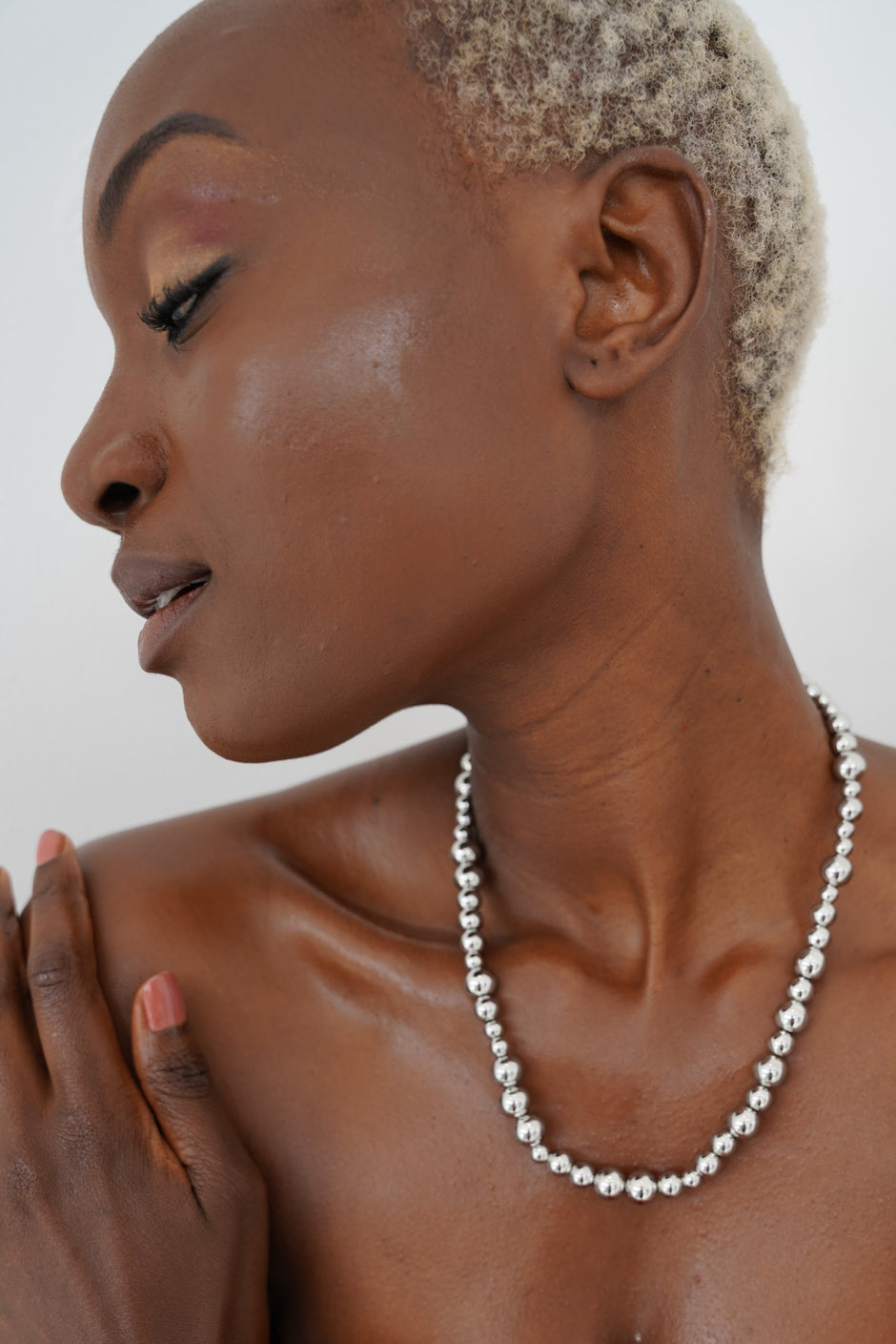 Silver Ball Necklace - desray.co.za