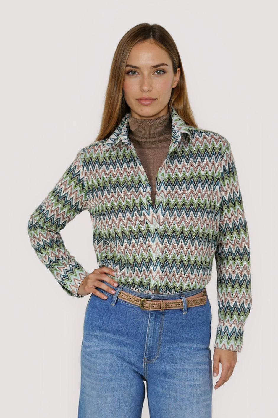 Multi Zig Zag Classic Shirt