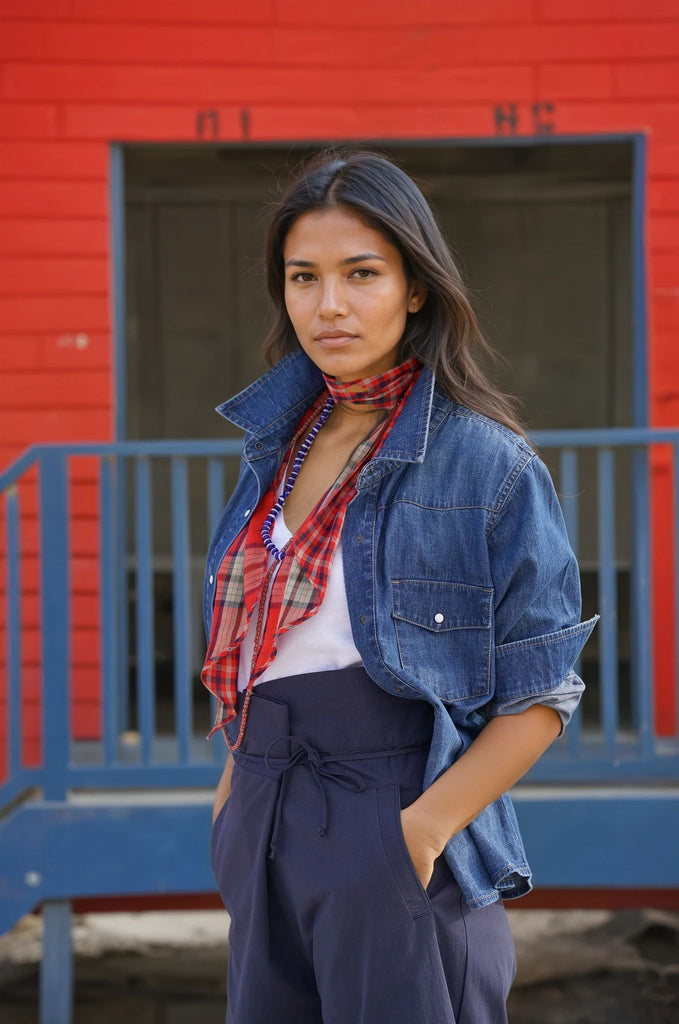 Mid Blue Denim Classic Shirt - desray.co.za