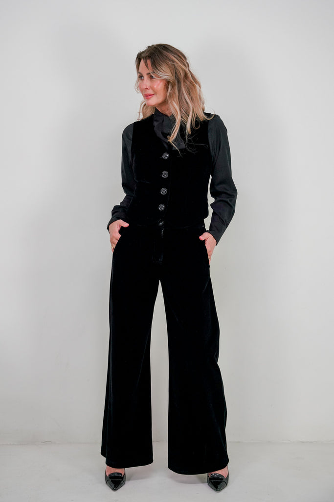Black Velvet Waistcoat - desray.co.za