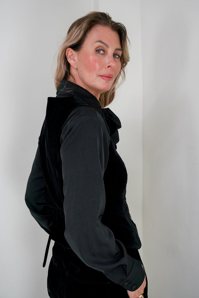 Black Velvet Waistcoat - desray.co.za