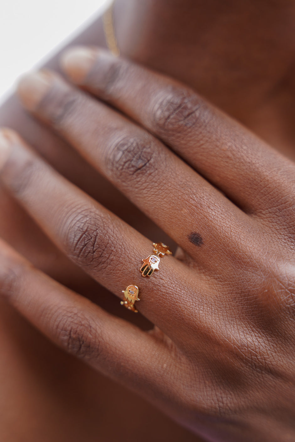Hamsa Hand Ring - desray.co.za