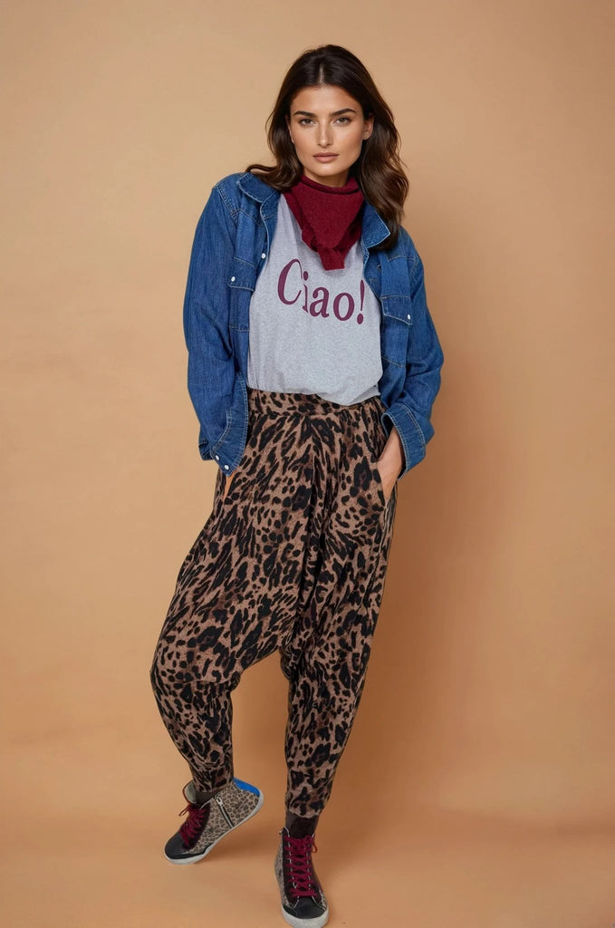 Animal Knitted Boho Pants - desray.co.za
