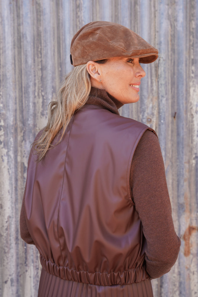 Bitter Choc Paper Bag Waistcoat - desray.co.za