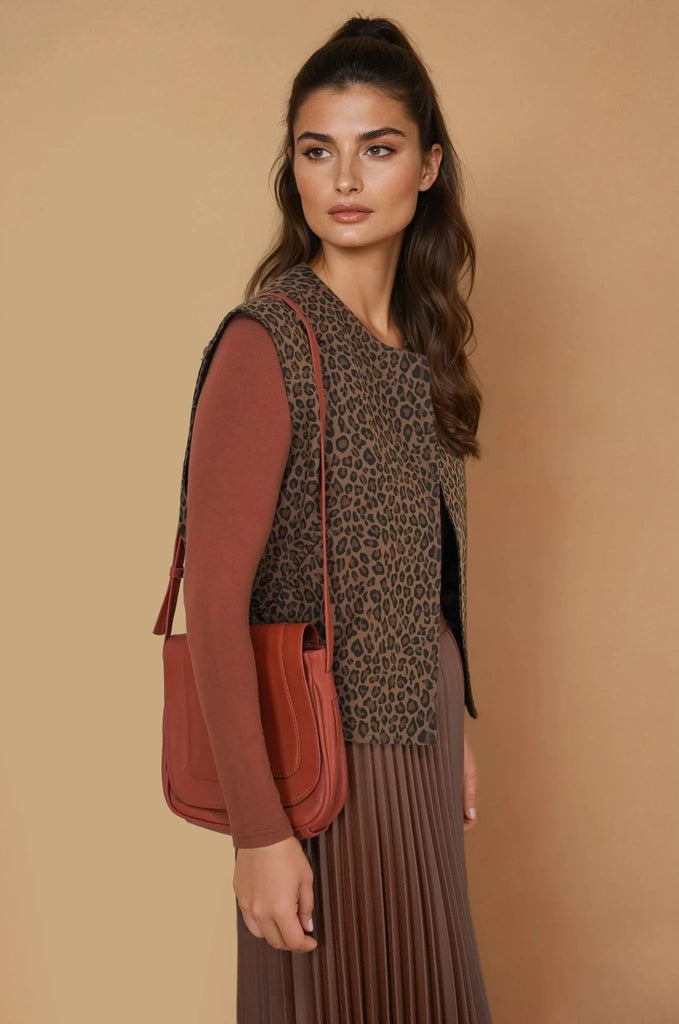 Terracotta Saddle Sling Bag - desray.co.za