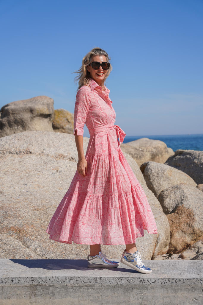 Pansy Tiered Shirt Dress - desray.co.za