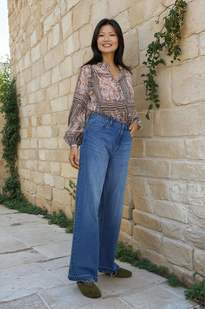 Brown Print Alex Shirt - desray.co.za