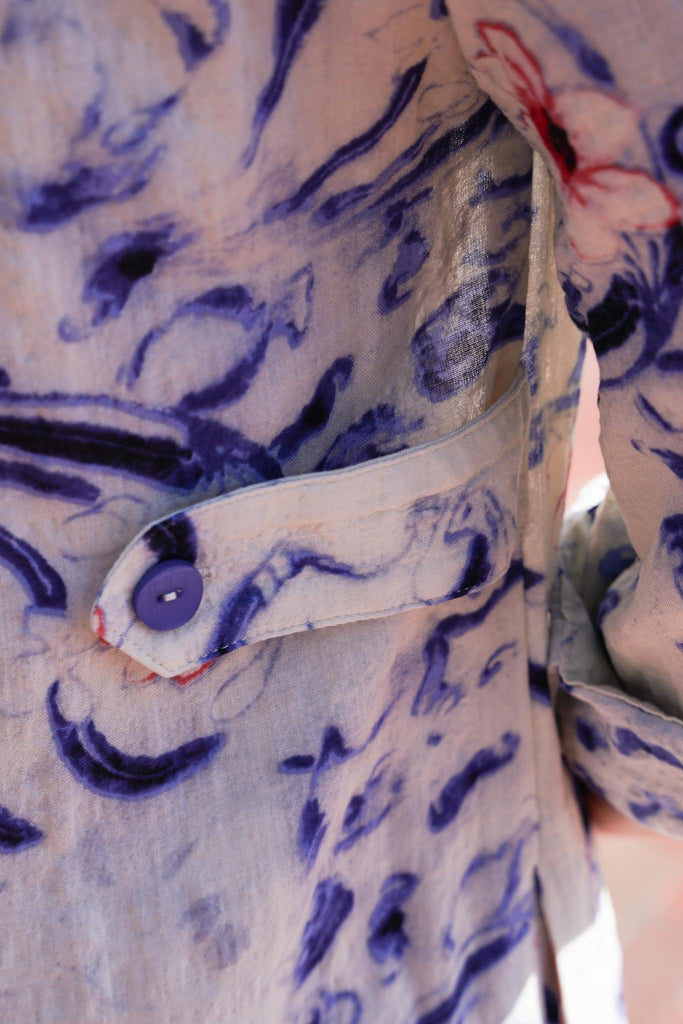Blue & Milk Artist Kaftan - desray.co.za