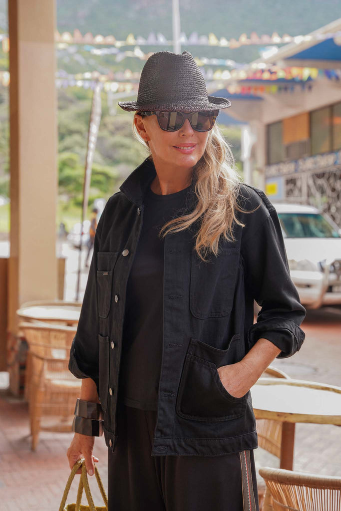 Deep Black Boyfriend Jacket - desray.co.za