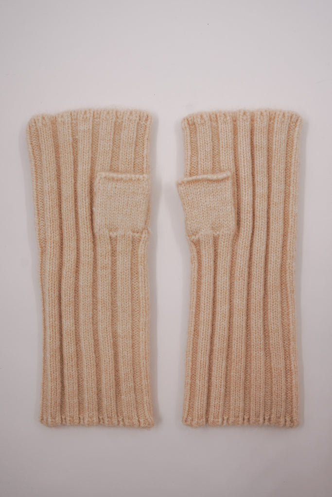 Cream Cut Off Gloves - desray.co.za