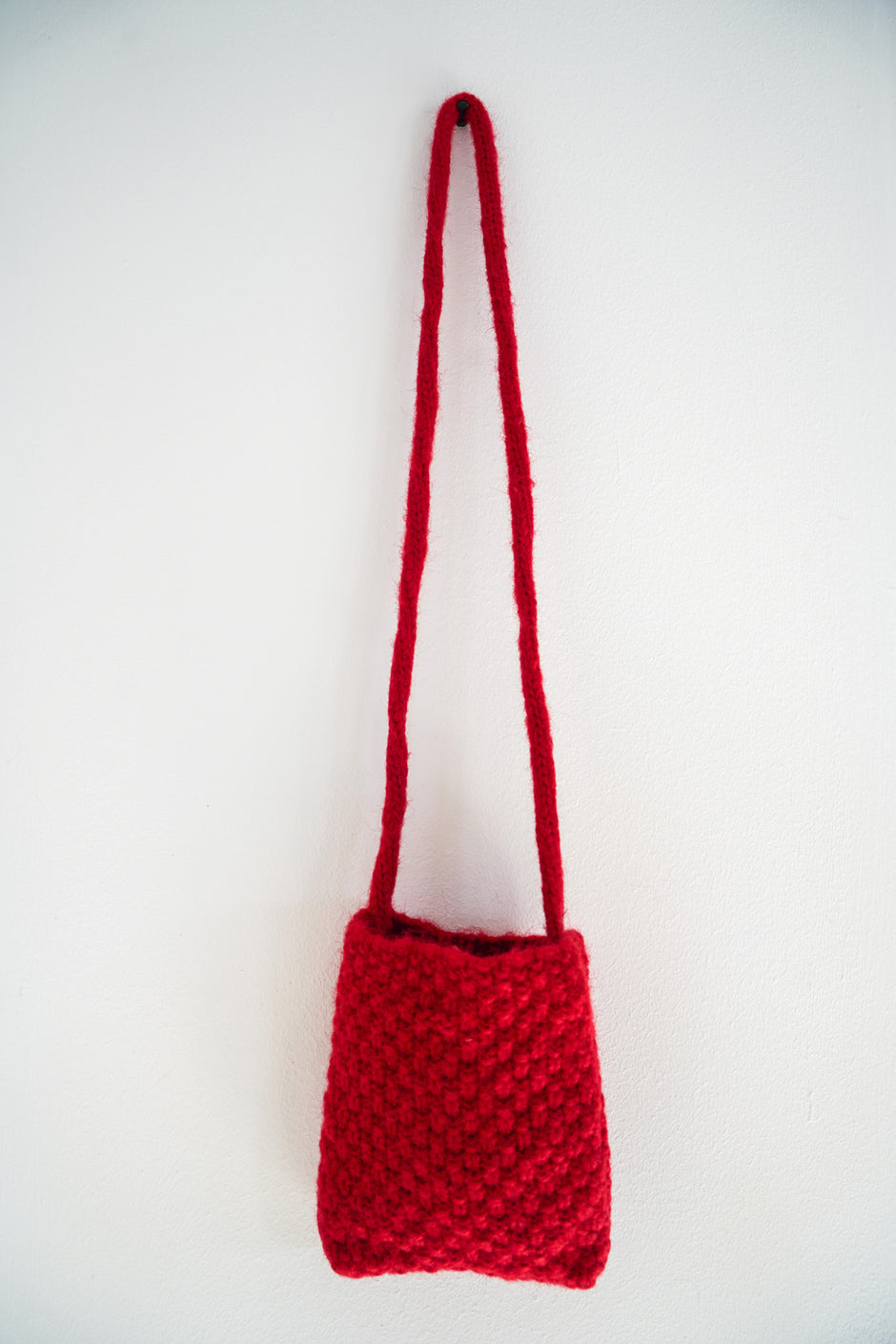 Red Knitted Sling Pouch - desray.co.za