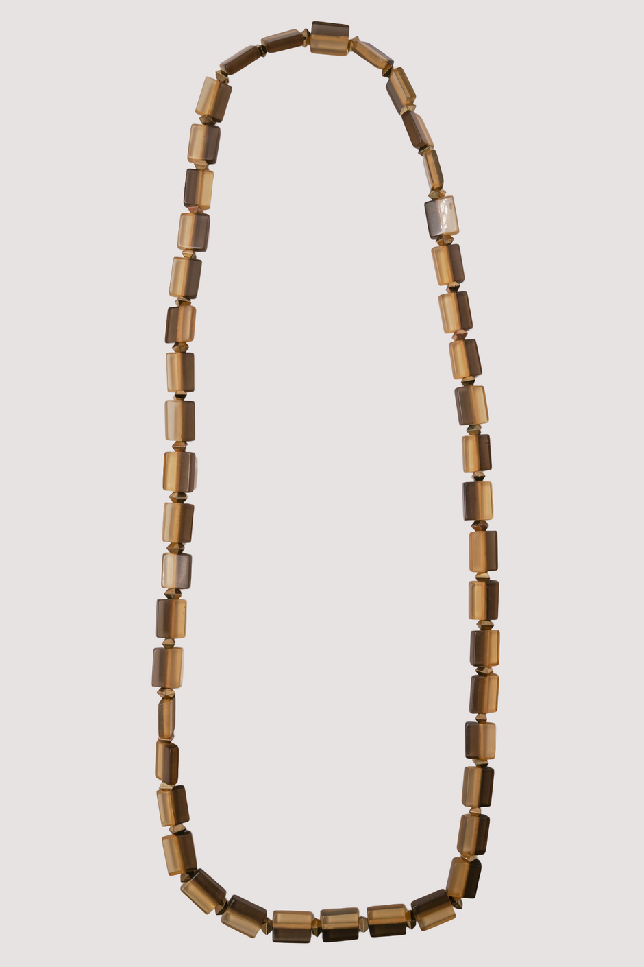 2 Tone Rectangular Necklace
