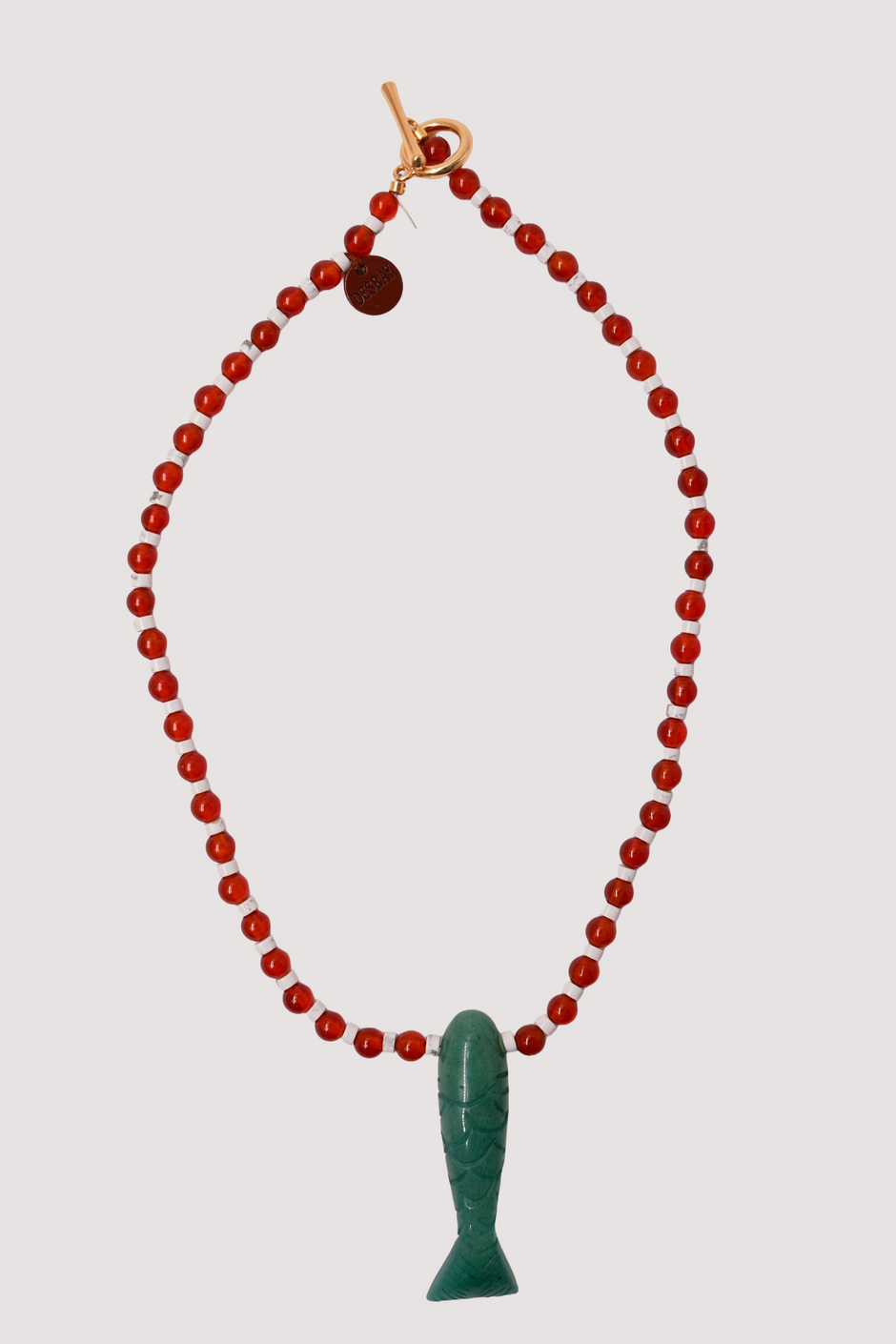 Fish & Stone Necklace