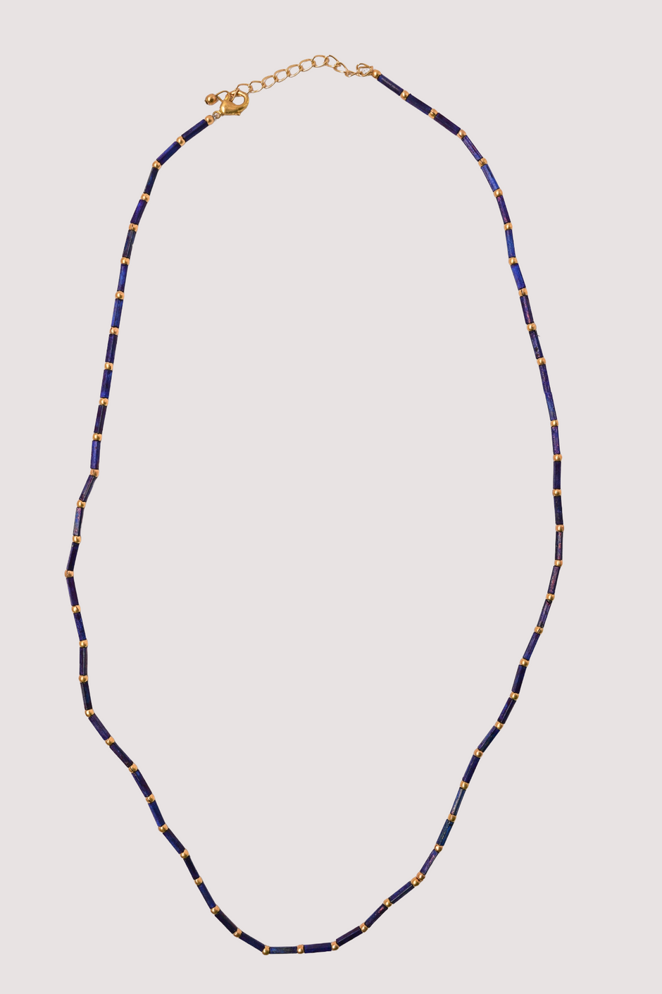Navy Single Patina Necklace