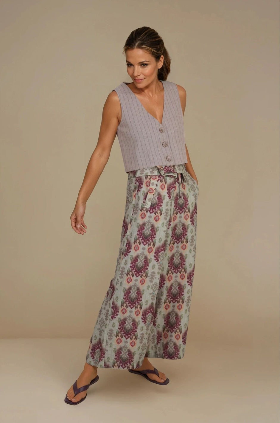 Pinstripe Box Waistcoat