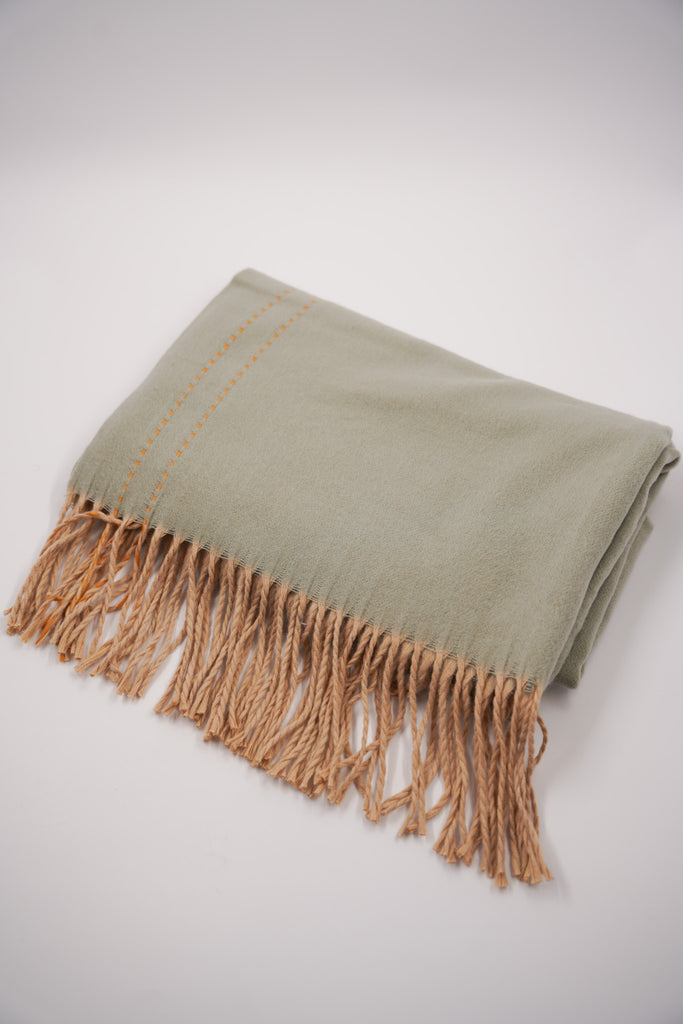 Mint & Buttercream Scarf - desray.co.za