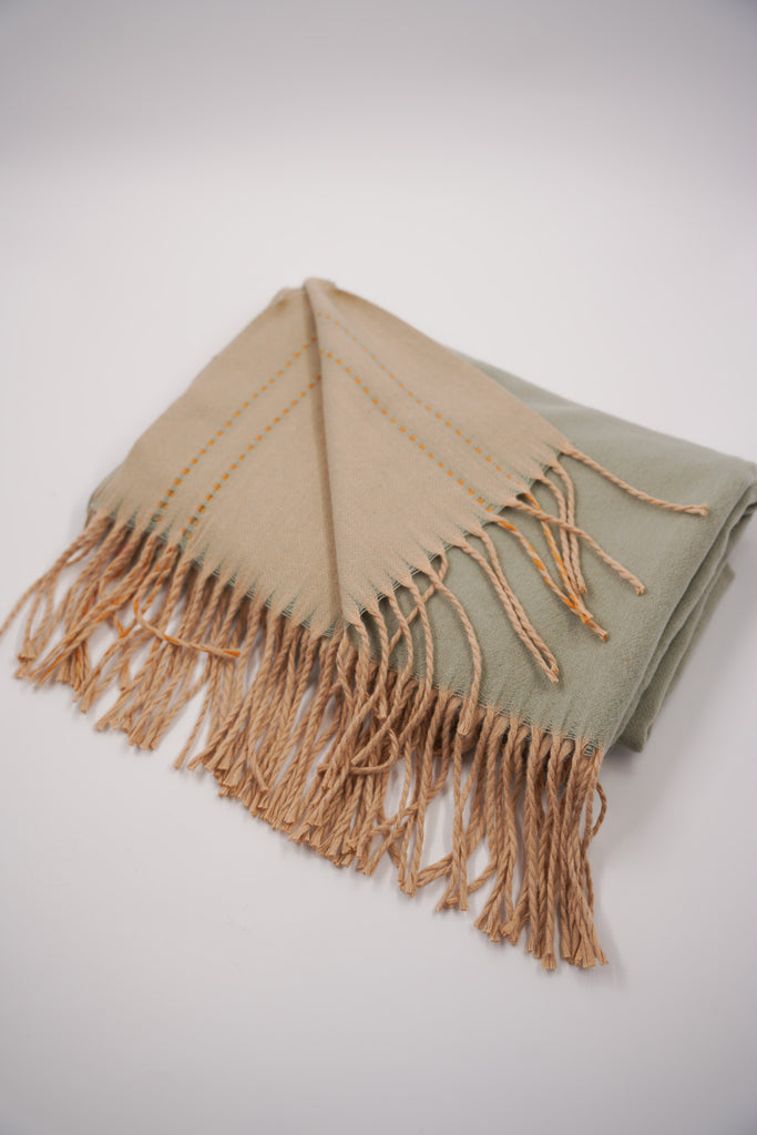 Mint & Buttercream Scarf - desray.co.za