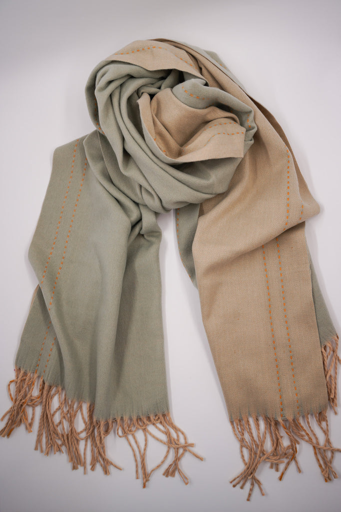 Mint & Buttercream Scarf - desray.co.za