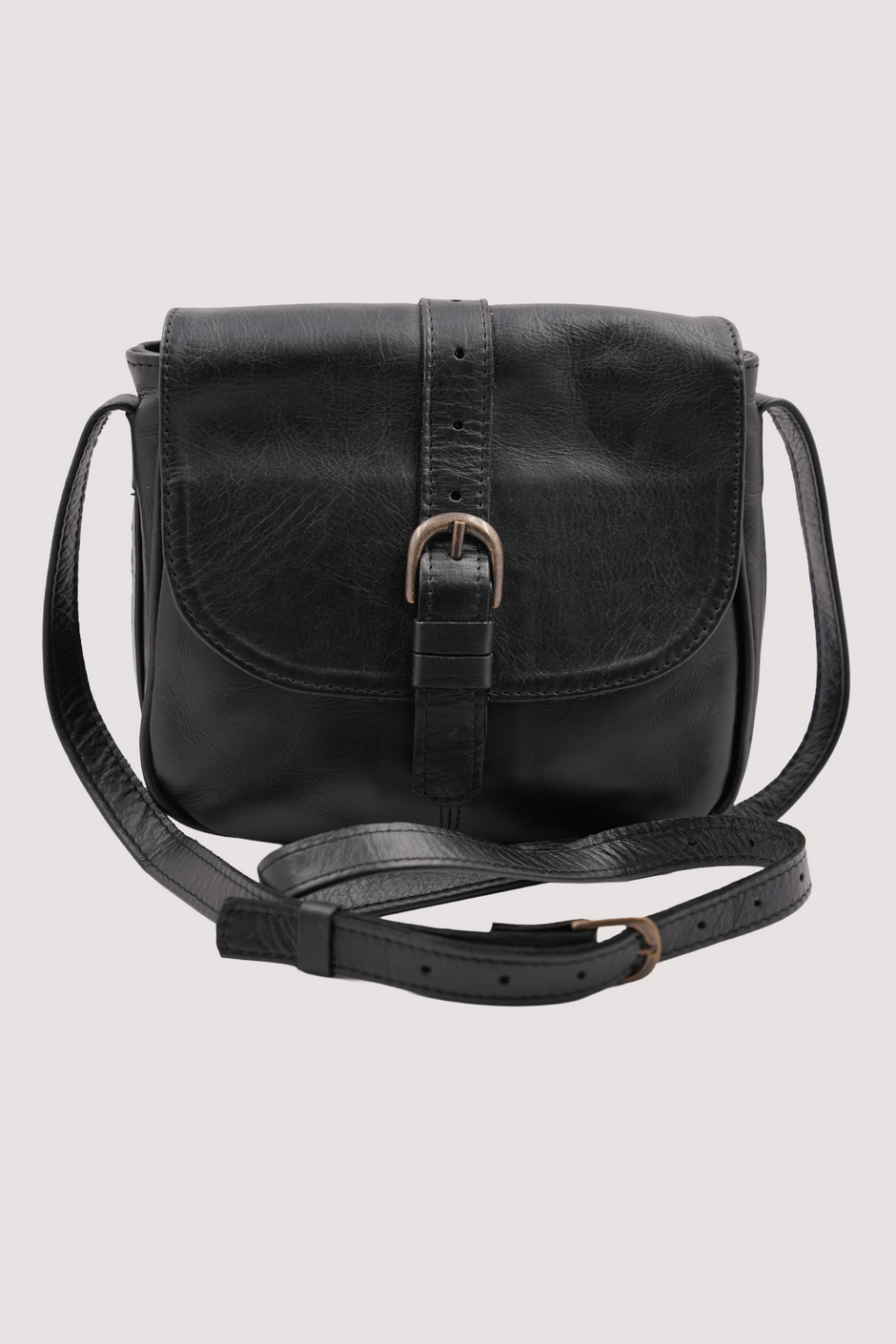 Black Buckle Sling Bag
