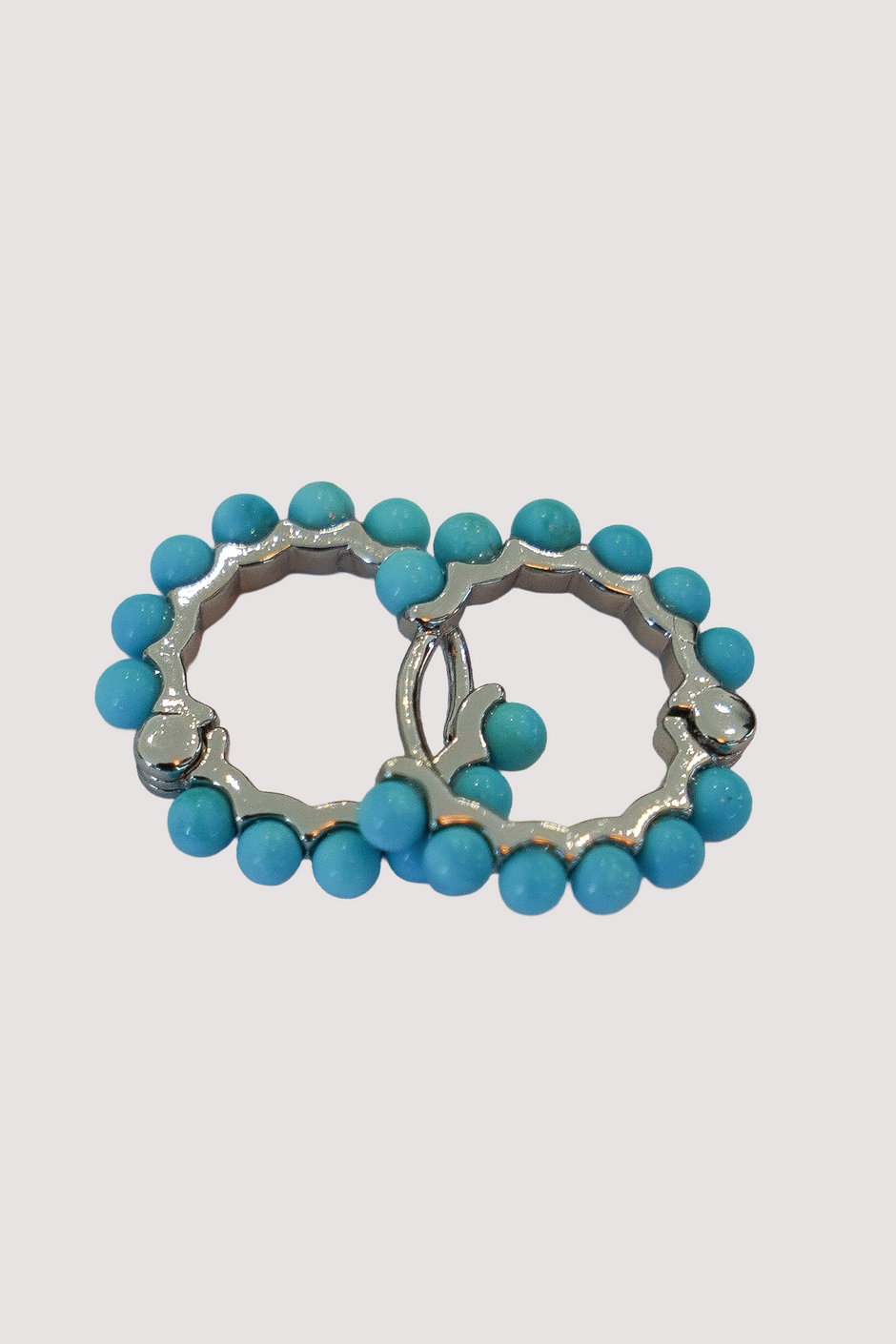 Turq Beaded Earrings