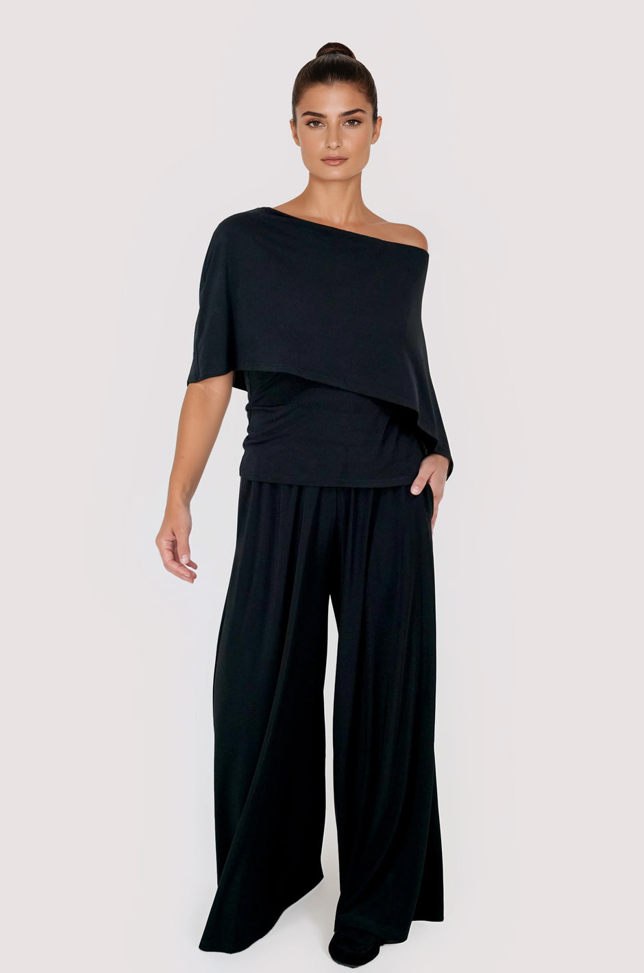 Black Luxe Palazzo Pants