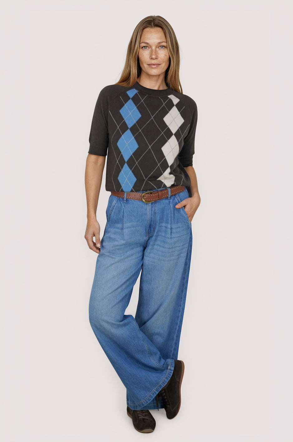 Light Blue Box Pleat