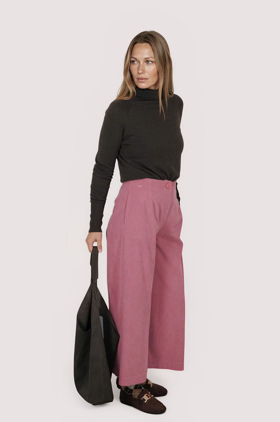 Choc Suede Tote
