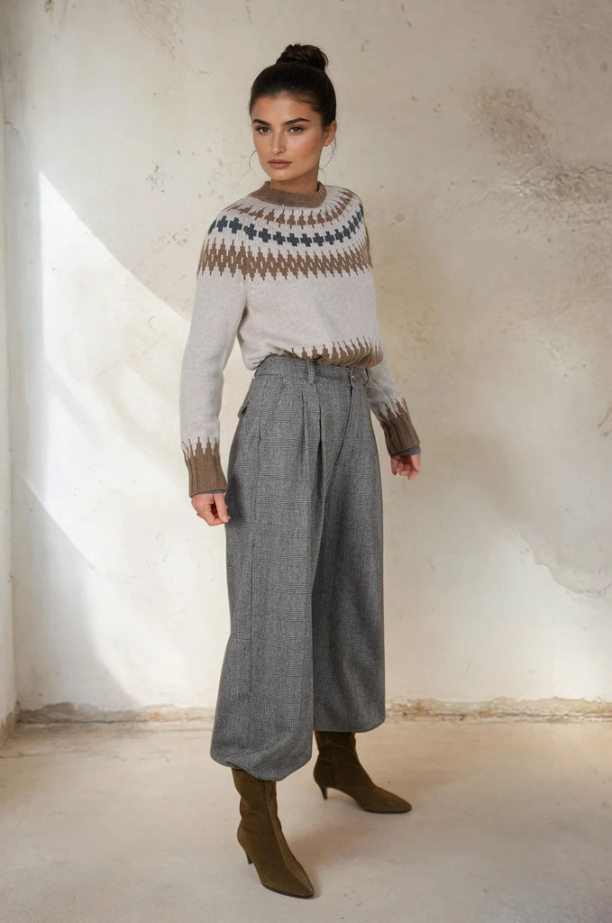 Cream Fair Isle Pullover - desray.co.za