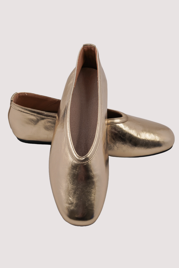 Gold Ballet Pumps - desray.co.za