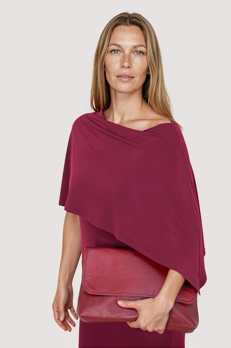 Ruby Red Clutch Bag